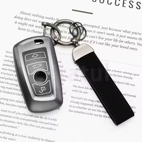Gun Grey TPU Keyless Car Remote Key Case Cover For BMW F20 F30 F18 F25 M3 M4 E34 1 3 5 7 Series X1 X