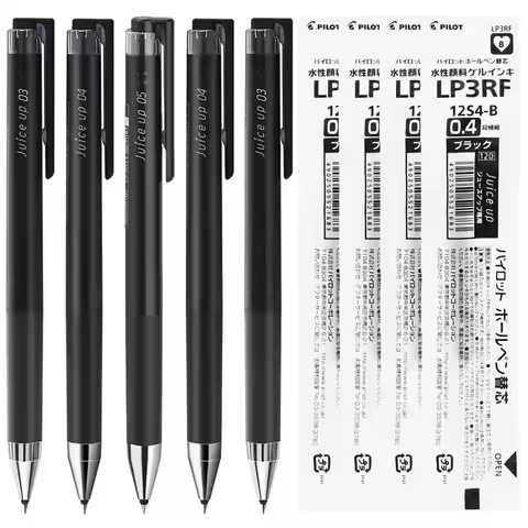 3pcs PILOT Juice Up Gel Pen Neutral Large Capacity High Quality 0.5/0.4mm Pen Refill Black Blue Red 