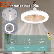 30W LED Fan Lamps Universal E27 Light Holder Aroma Fan Ceiling Light with Remote Control