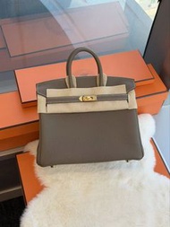 Hermes🌟birkin25 大象灰金 togo stamp G
