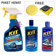 PAKET PERAWATAN KACA MOBIL / Kit Glass Cleaner + Kit Glass Polish + Kit Wiper Fluid / 91 VARIASI