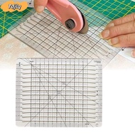 TDJLQ Quilt Cutting Template, Acrylic 5 in 1 Quilt Cut Ruler Template, Universal Squared 6inch Trans