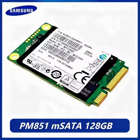 Samsung PM851 128GB mSATA SSD MZMTE128HMGR SATA3 Internal Hard Disk Solid State Drive For Laptop Not