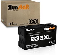 Run Star Compatible 1 Black 936XL 936 Ink Cartridge Compatible for OfficeJet Pro 9120e Series 9125e
