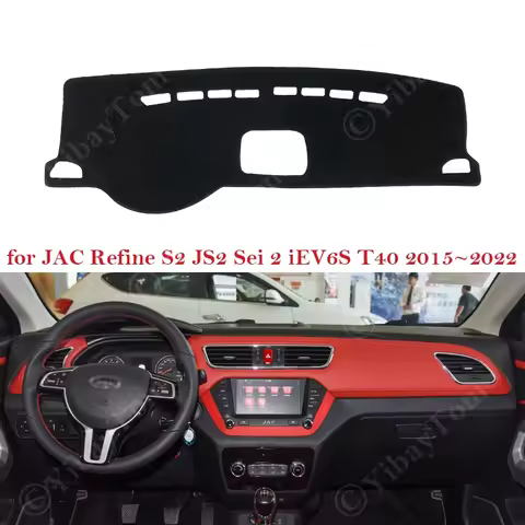for JAC Refine S2 JS2 Sei 2 iEV6S iEV7S T40 iEV40 EVO30 2015 -2022 Car Dashboard Cover Dash Mat Pad