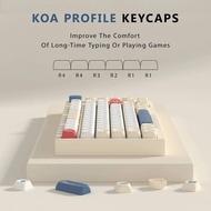G KBDiy Soymilk Keycaps Retro KOA Profile PBT Keycap For Aula F75 F99 F87 Pro mad 60he 68he Key Cap
