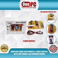 ONE PC SHIVTECH TIMER FOR COINSLOT, 4 DIGIT DISPLAY, BEST FOR PISONET and CARWASH VENDO