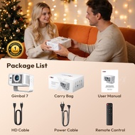 XGODY Gimbal 7 Android 14 Smart Projector 1080P 1300 ANSI Lumens 2GB RAM 16GB ROM Support 4K 8K HDR1
