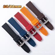 20/22mm Sports Universal Quick Release Strap FKM Fluororubber Nylon Material Skin Friendly Wear Resi