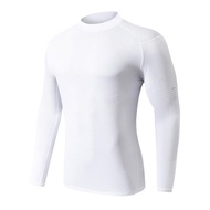 yomo sprot เสื้อเชิ้ตแขนยาวผู้ชาย เสื้อกีฬา เสื้อบีบอัด  PRO COMBAT โลโก้สะท้อนแสงบนแขนเสื้อ [กทม.พร