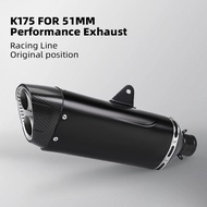 K32 double hole bike exhaust muffler with DB killer/Silencer 51mm inlet