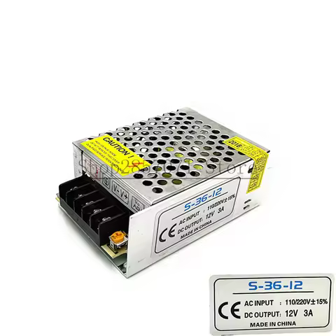 12V3A Small Size Switching Power Supply S-36-12 Monitoring Power LED Power Supply 12V3A 36W
