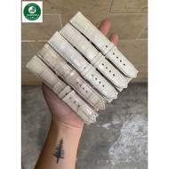 WHITE CROCODILE LEATHER WATCH STRAP