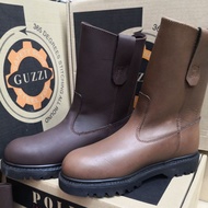 GUZZI MEN'S SAFETY SHOES # G302 # SAFETY BOOTS # GENUINE LEATHER # KASUT KERJA SAFETY LELAKI KEPALA 