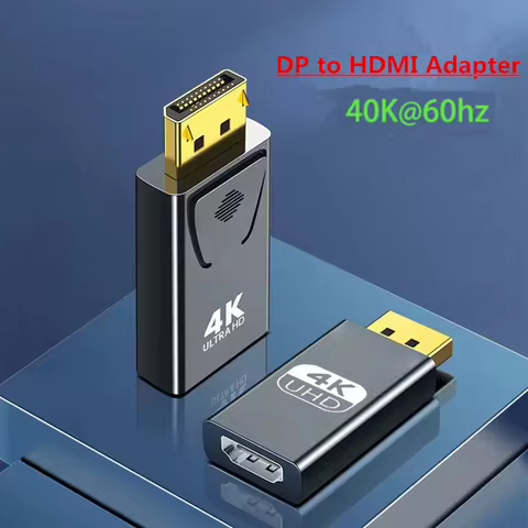 FDBRO 4K DP Male To Female HDMI DisplayPort To HDMI-Compatible Adapter 4K 30Hz/60Hz HD Adapter Video