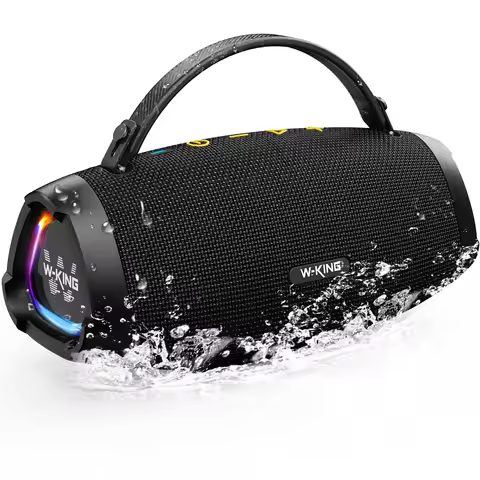W-King X10S Portable 50W Super Bass Boom Box Outdoor Waterproof Speaker TWS Stereo Wireless Subwoofe