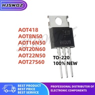 10PCS AOT8N50 AOT16N50 AOT20N60 AOT22N50 AOT27S60 AOT418 T8N50 T16N50 T20N60 T22N50 T27S60 T418 TO-2