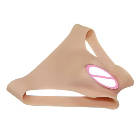 CTKOLYS Silicone Fake Vagina Panty Realistic Pussy Panties Fake Vagina Underwear Shemale Drag Queens