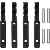 4Pack Vgoohobby Steel Front Rear Portal Stub Axle Drive Shaft Compatible with Axial SCX10-III AXI030
