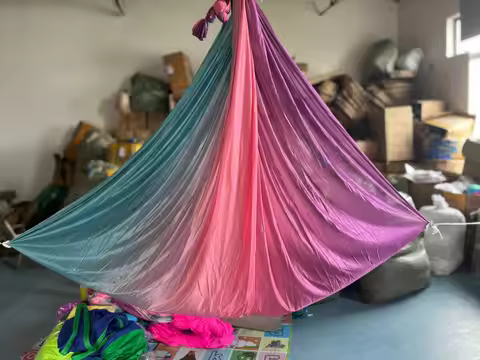 Anti-Gravity Multicolour Yoga hammock Flying Swing 5m fabrics Yoga Belts For the yoga Exercise Air S