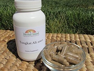 [USA]_Herbal Island Tongkat Ali 200:1 Root Extract (120 Count Powder Capsules 500 mg Each) with Free