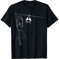 Uh-1 Huey Helicopter Line Art Tee Shirts Gift Unisex T-Shirt