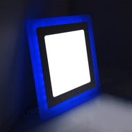 12W White Square LED Downlight Panel + 4W Square White + Bluebiru