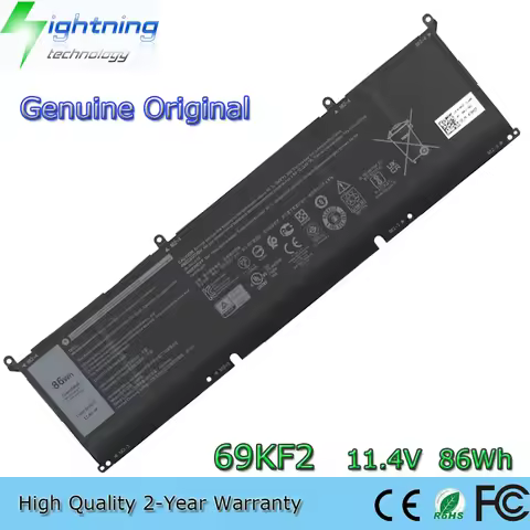 Brand New Genuine Original 69KF2 11.4V 86Wh Laptop Battery for Dell Alienware M15 M17 R3 P45E 2020 X