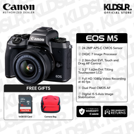 Canon EOS M5 Mirrorless Digital Camera + 15-45mm Kit Lens (Canon Malaysia Warranty)