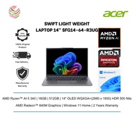 Acer Swift Light Weight Laptop Go 14 AI SFG14-64-R3UG 14" WQXGA+ Laptop ( AI 5 340, 16GB, 512GB SSD,