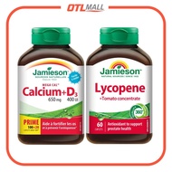 Jamieson｜蕃茄紅素10毫克 60粒｜高濃鈣+維他命D 120粒【平行進口產品】