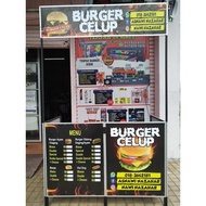 STIKER STALL BURGER READY DESIGN