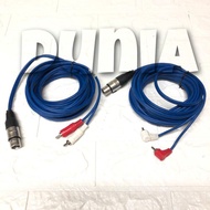 1 XLR Female To 2 RCA Male Audio Cable 5 Meters