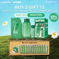 INNISFREE x Oatside Green Tea Ceramide Milk Set + Refill + 250ML x 12 Matcha Oat Milk