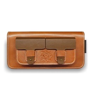 ✜ NSW MONSTER HUNTER RISE GENUINE LEATHER MULTI POUCH BROWN (JAPAN) (เกมส์  Nintendo Switch™ By ClaSsIC GaME OfficialS)