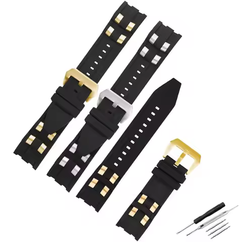 26mm men's rubber watch band Compatible with Invicta Pro Diver Metal particle 6986 watch strap women