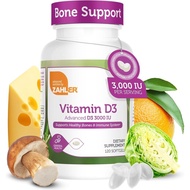 Zahler - Advanced Vitamin D3 3000 IU Softgels (120 Count) Kosher Vegetarian Friendly Vitamin D for I