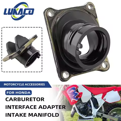 Motorcycle Parts CR 125 R Carburetor Interface Adapter Intake Manifold For Honda CR125R 1990-1995 16