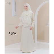 Jubah Abaya Wijdan+Shawl Exclusive Dress Jubah Moden Dress Terkini by AIZARA