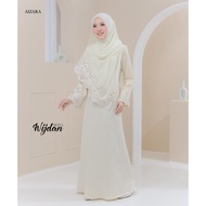 Jubah Abaya Wijdan+Shawl Exclusive Dress Jubah Moden Dress Terkini by AIZARA