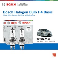 Bosch H4 Halogen Headlight Bulb (60/55W) set of 2 for Toyota Vios NCP93