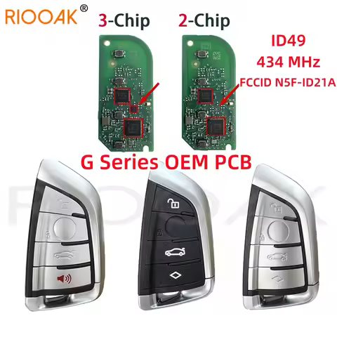 For BMW 433MHZ 49chip Smart Remote Car Key to FCC ID N5F-ID21A OEM PCB For BMW G20 G30 G32 G11 3 5 6