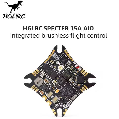 HGLRC SPECTER 15A AIO MPU6000 F411 Flight Controller Bluejay 15A 4in1 ESC UARTS ELRS 2.4G RX 2-4S 25