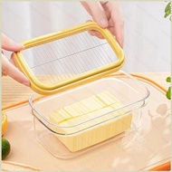 HK1 2 in 1 Transparent Butter Cutter Storage Box Butter Cutting Box Fresh-keeping Box Food Container