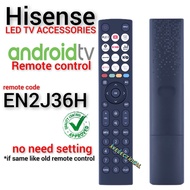 Hisense EN2J36H 4K ULED Android Tv Remote Control For 4000K Series 55U8HQ 58A6BG 55U8HAU 75U8HAU (EN