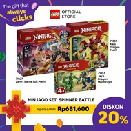 LEGO NINJAGO STARTER PACK - LEGO Ninjago 71851 Kais Dragon Mech Battle Pack + LEGO Ninjago 71827 Zan