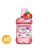 刷樂 兒童含氟漱口水500ml-草莓*6瓶