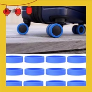[JU] Luggage Wheel Protectors Colorful Luggage Wheel Protectors 12pcs Silicone Luggage Wheel Covers Durable Chair Caster Protectors for Noise Reduction Travel for Suitcases