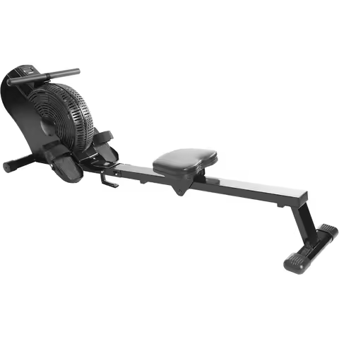 ATS Air Rower Machine with Smart Workout App - Foldable Rowing Machine with Dynamic Air Resistance f