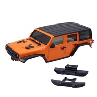 (WXET) 155mm Wheelbase RC Car Body Shell Chassis Kit with Front Rear Bumpers for 1/18 RC Crawler TRX